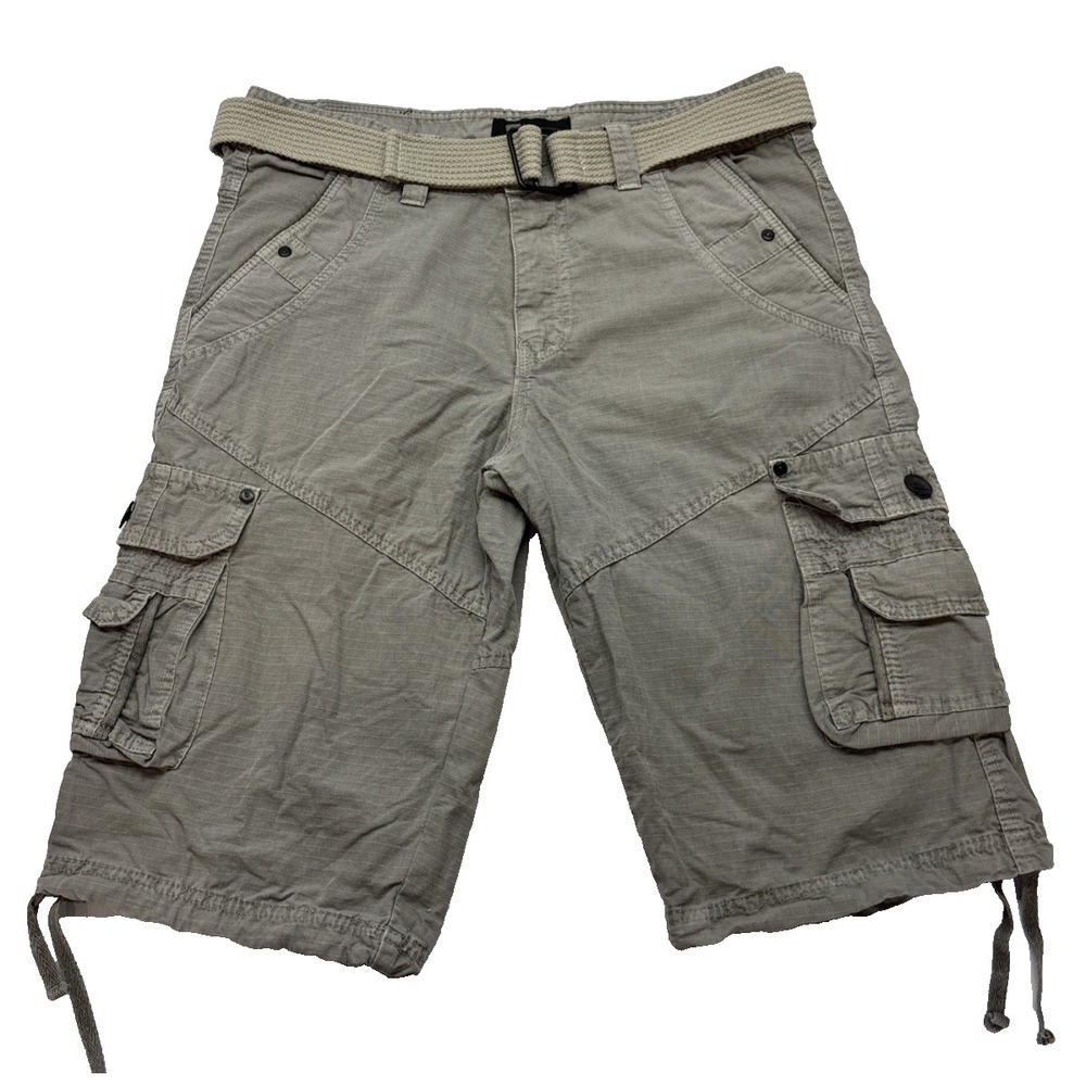 Fried Denim Cargo Shorts Men's Size 32 Grey Knee Length Outdoor‎